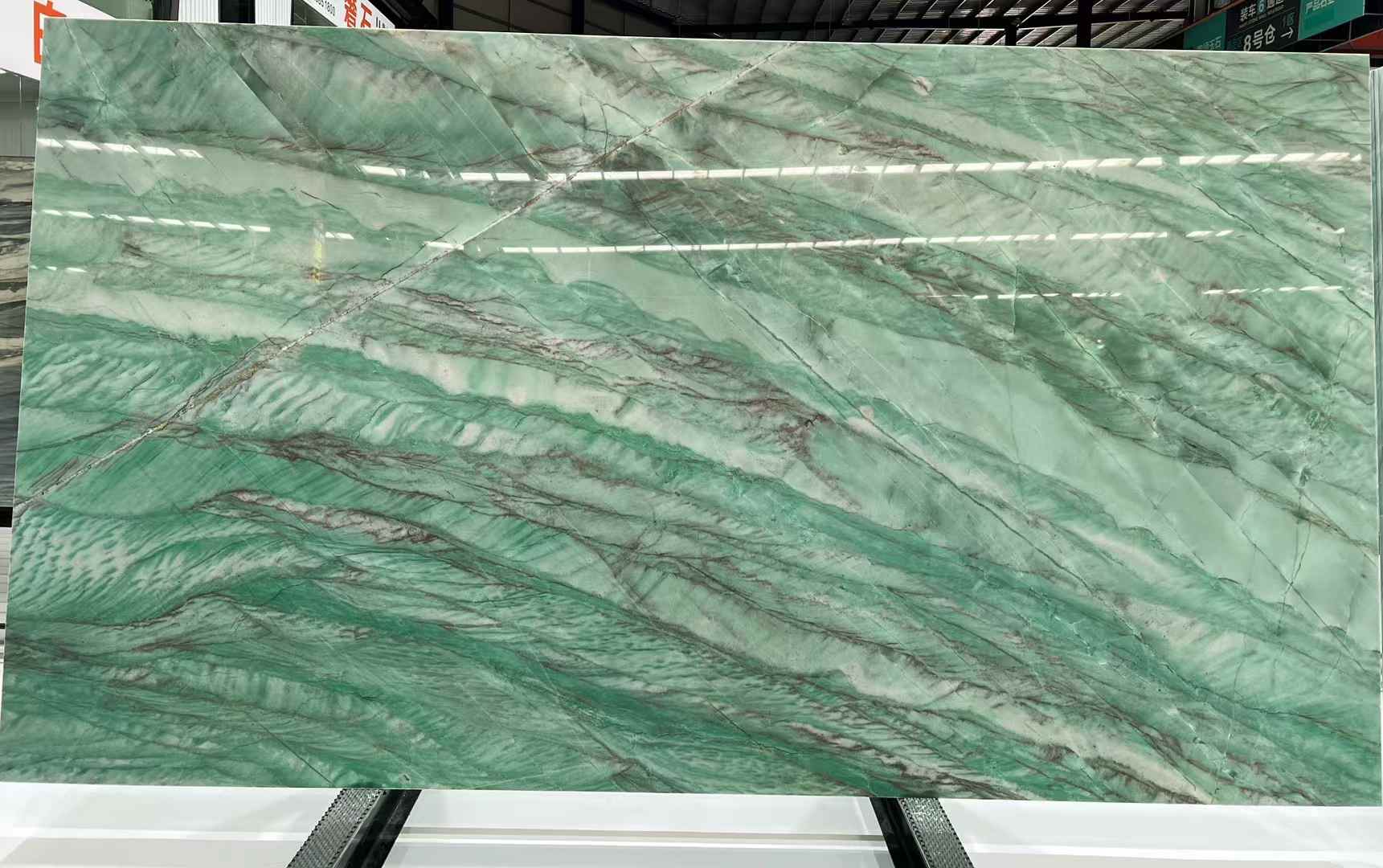 botanic green quartzite 20mm thick polished slab​