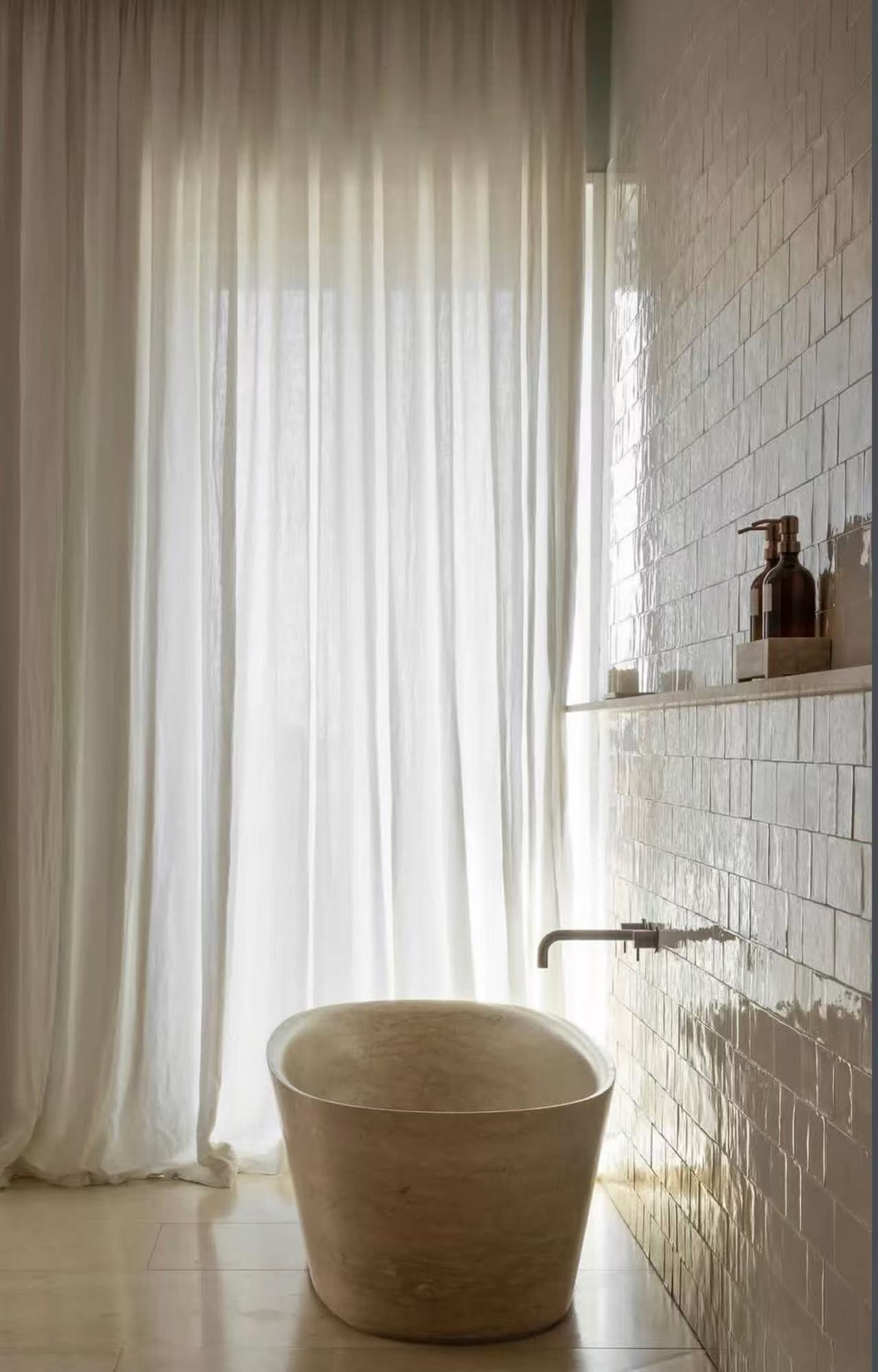 freestanding marble bathtub​