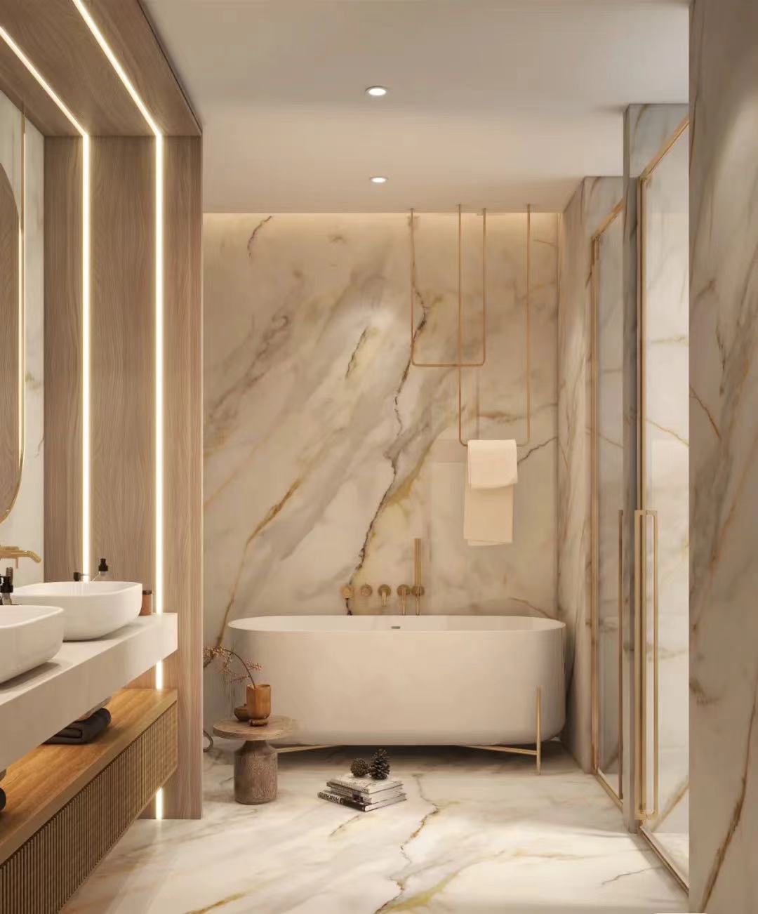 calacatta gold marble tile