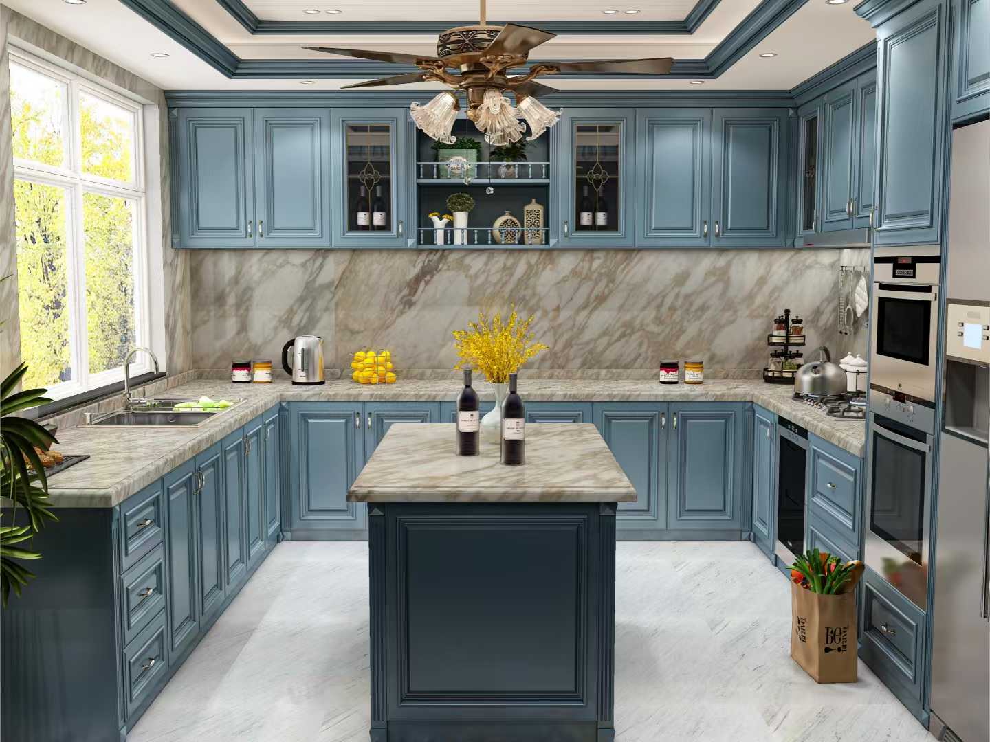 calacatta vagli marble kitchen countertops