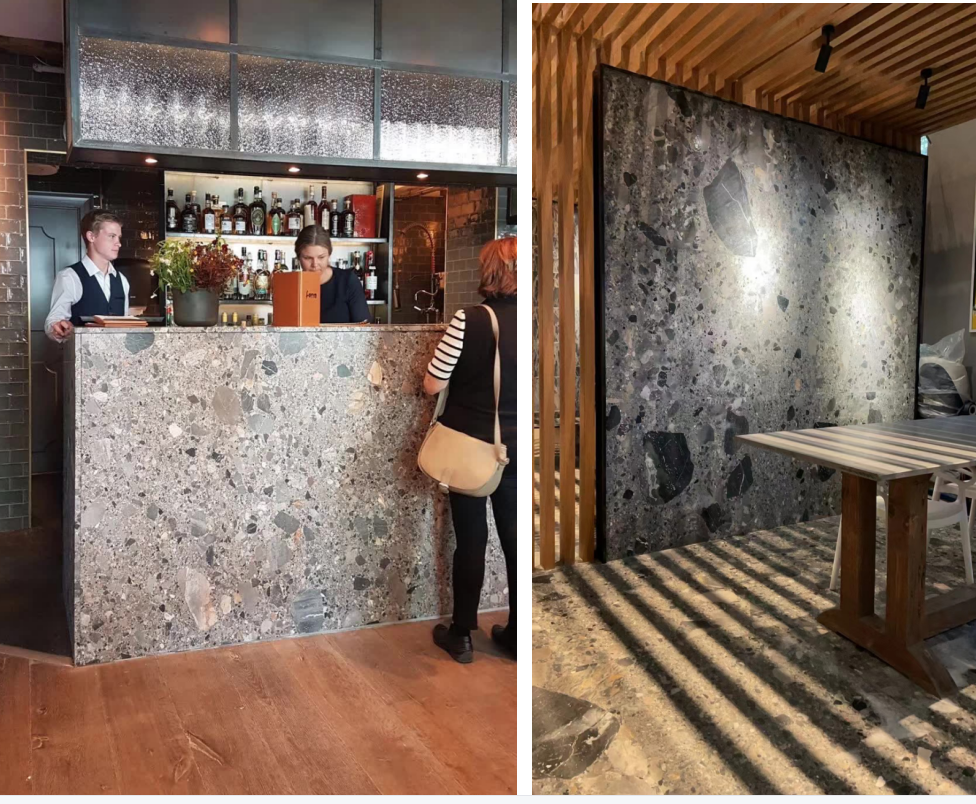 Fossil Grey Marble Bar Project