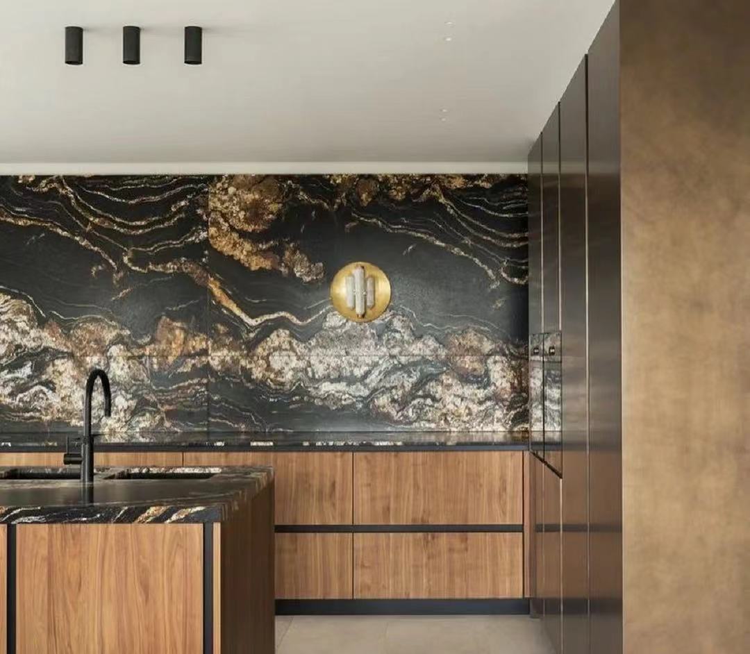 china magma gold granite kitchen​