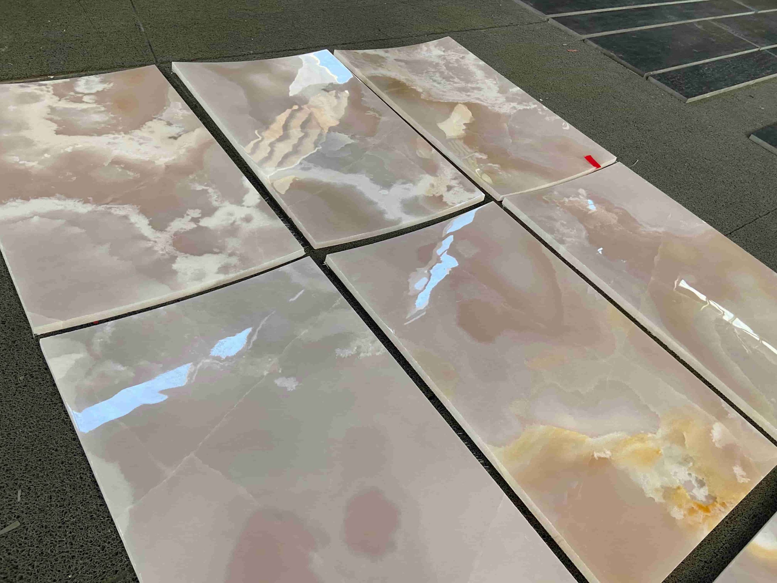 Arched Pink Onyx Wall Tiles