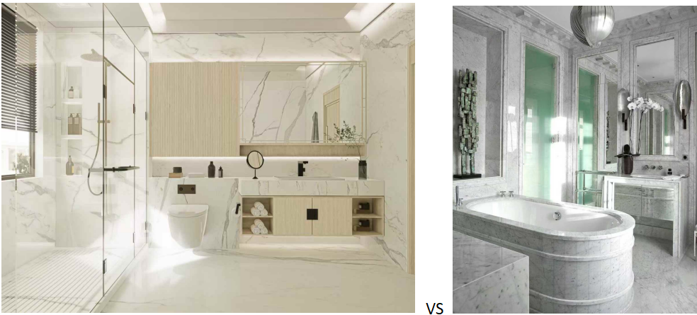 Calacatta and Carrara Marble
