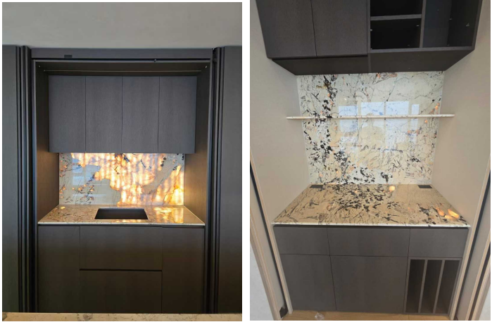 Patagonia Granite Countertops on bar projects