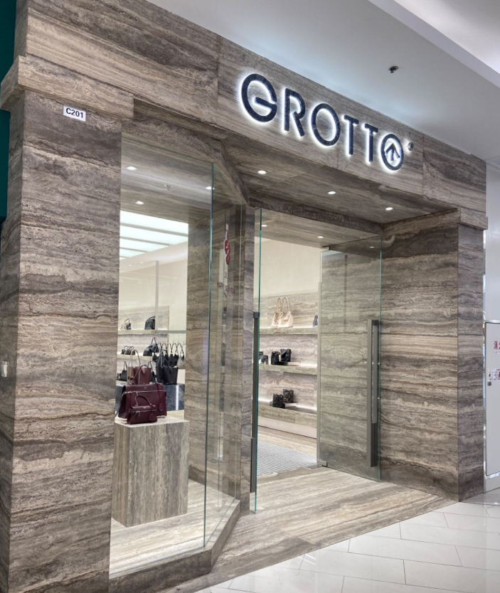 Silver Travertine Shop Project Done