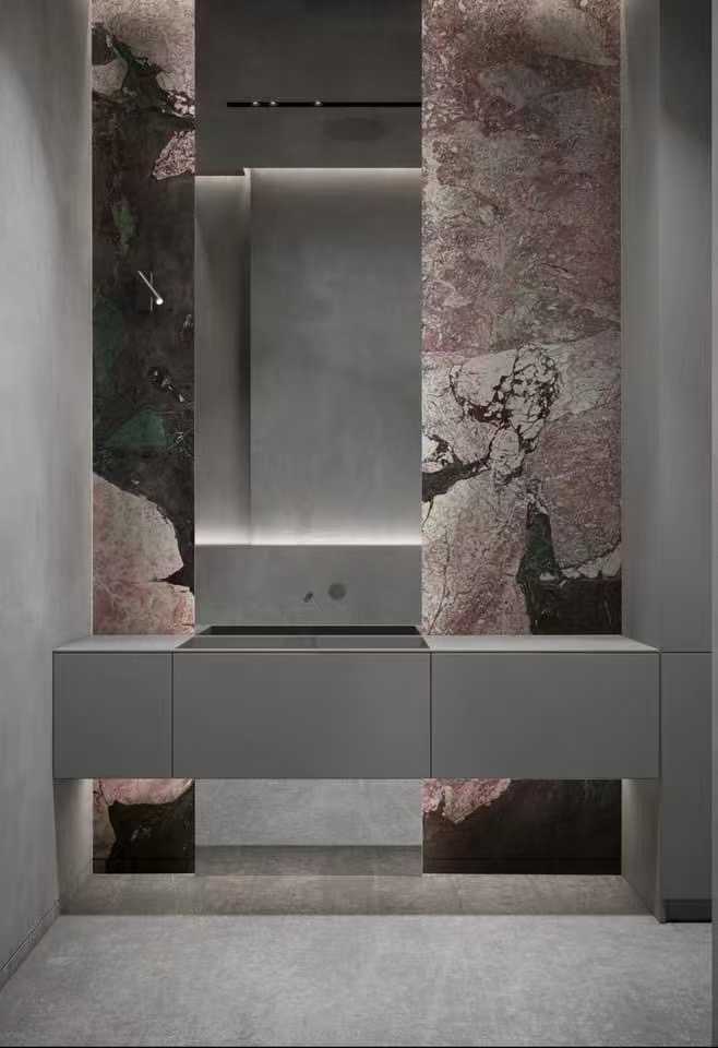 four seasons marble bathroom walls