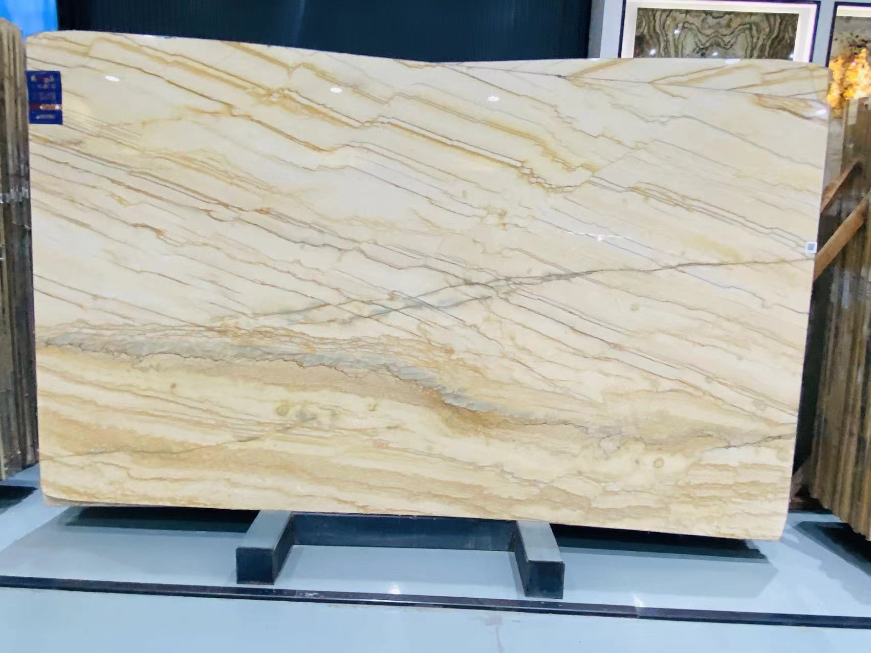 gold macaubas quartzite polished slabs