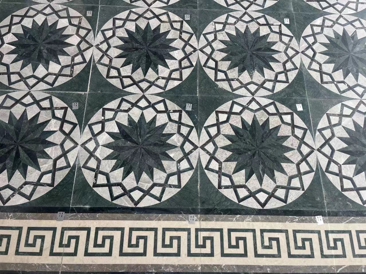 Green Marble Medallions