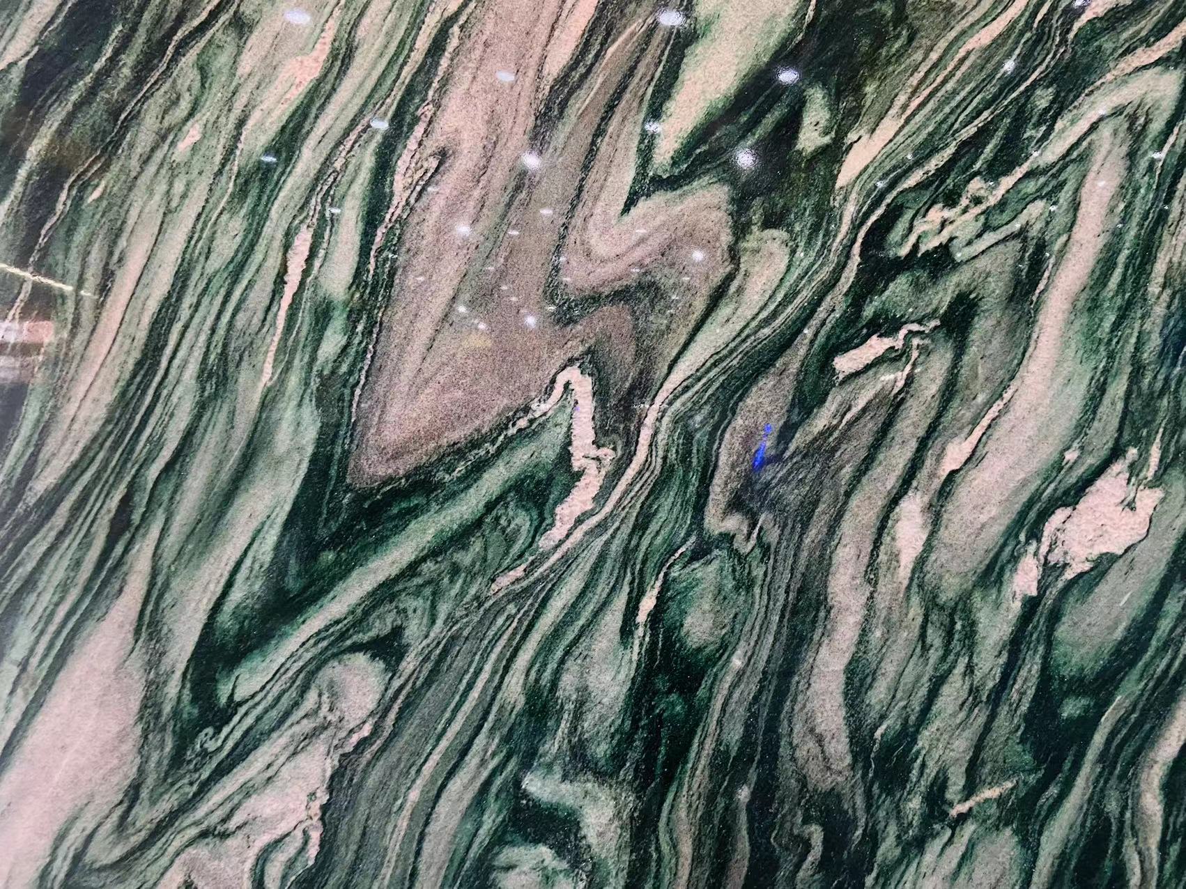 Bookmatched Verde Lapponia Granite