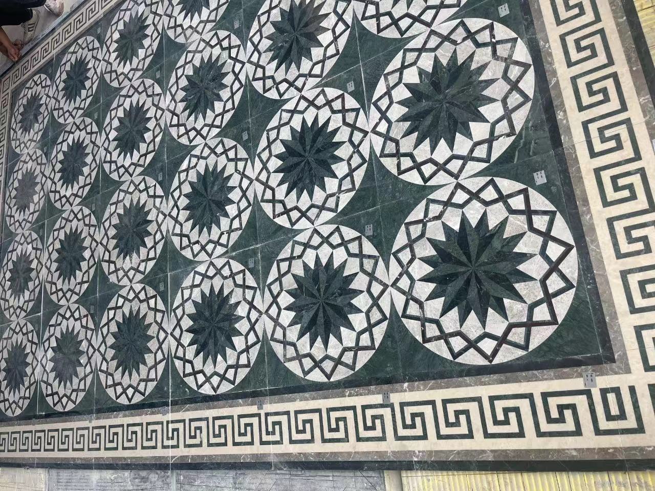 Green Marble Medallions