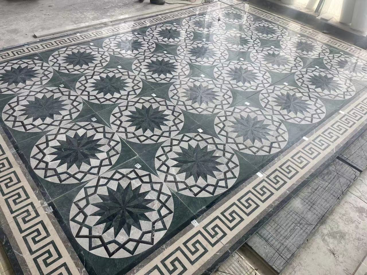 Green Marble Medallions