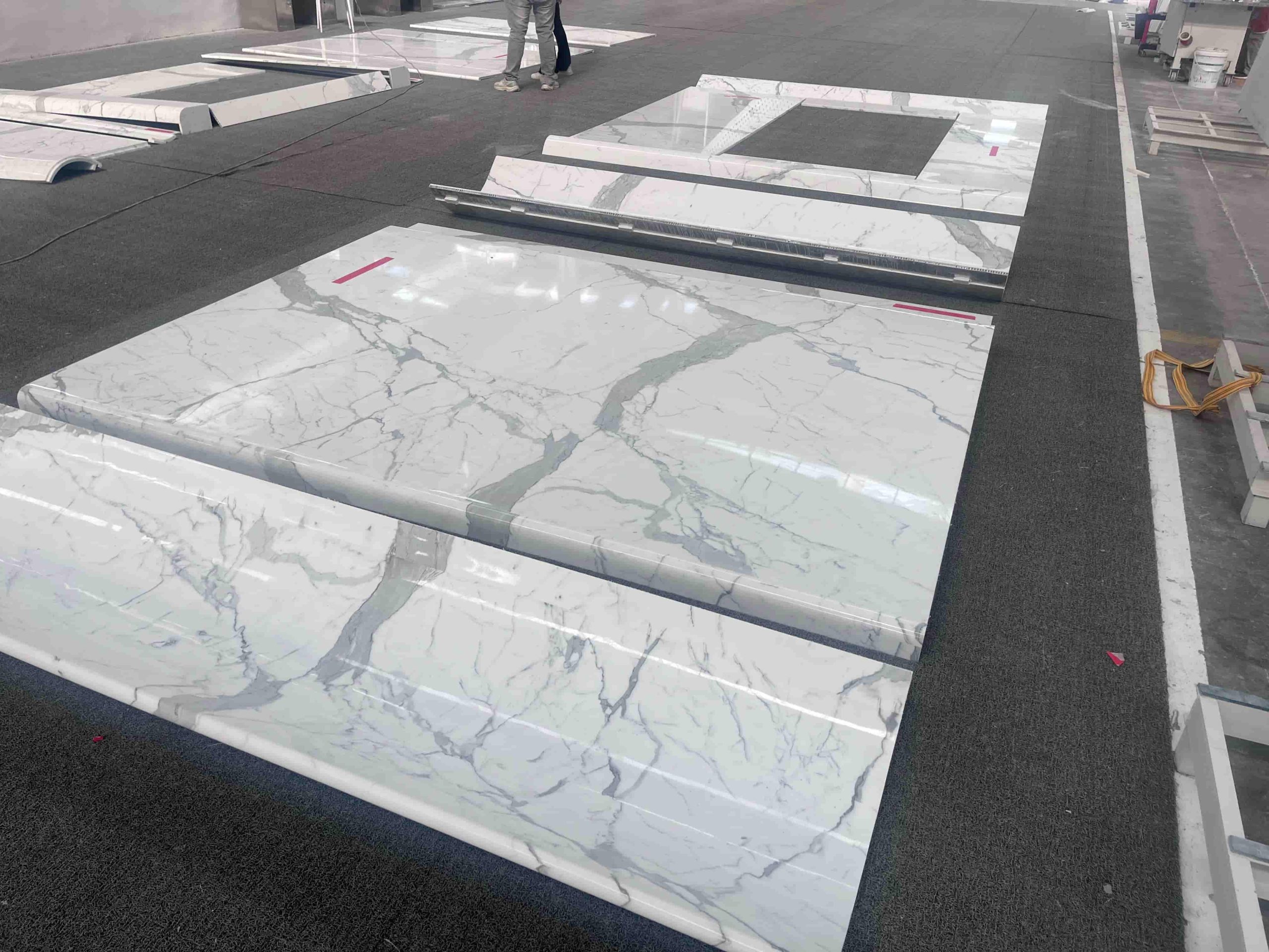 Calacatta White Marble Arched Wall Tiles Hotel