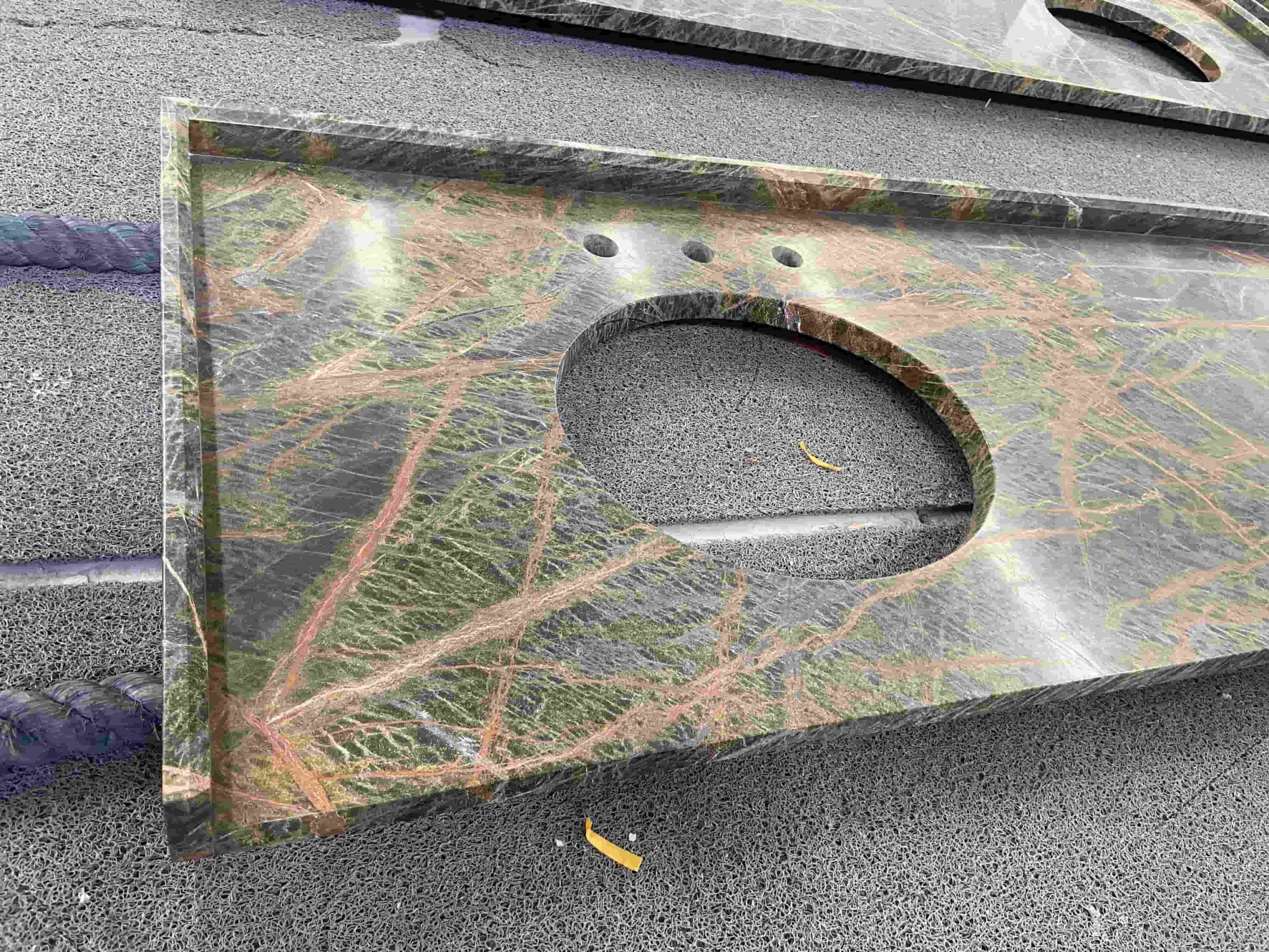 Forest Green Marble Bath Vanitytops