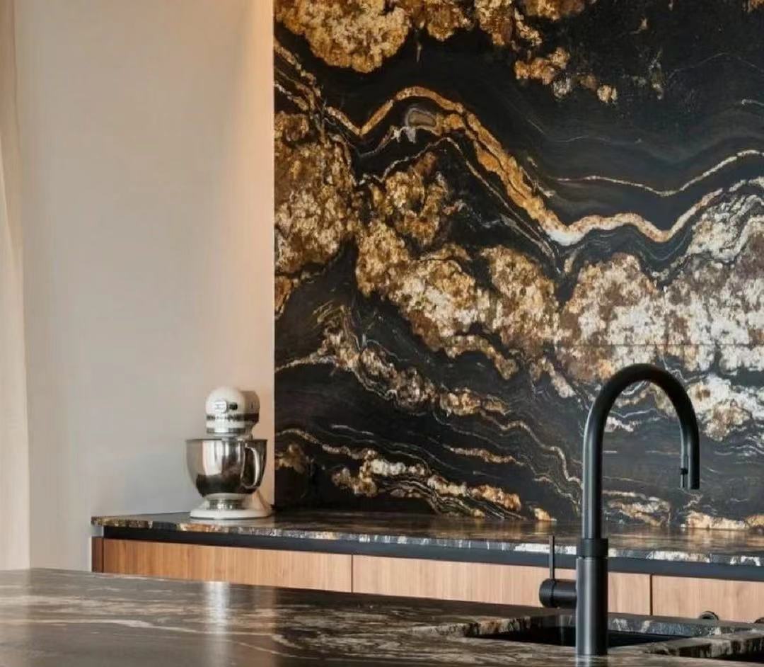 magma gold granite kitchen​