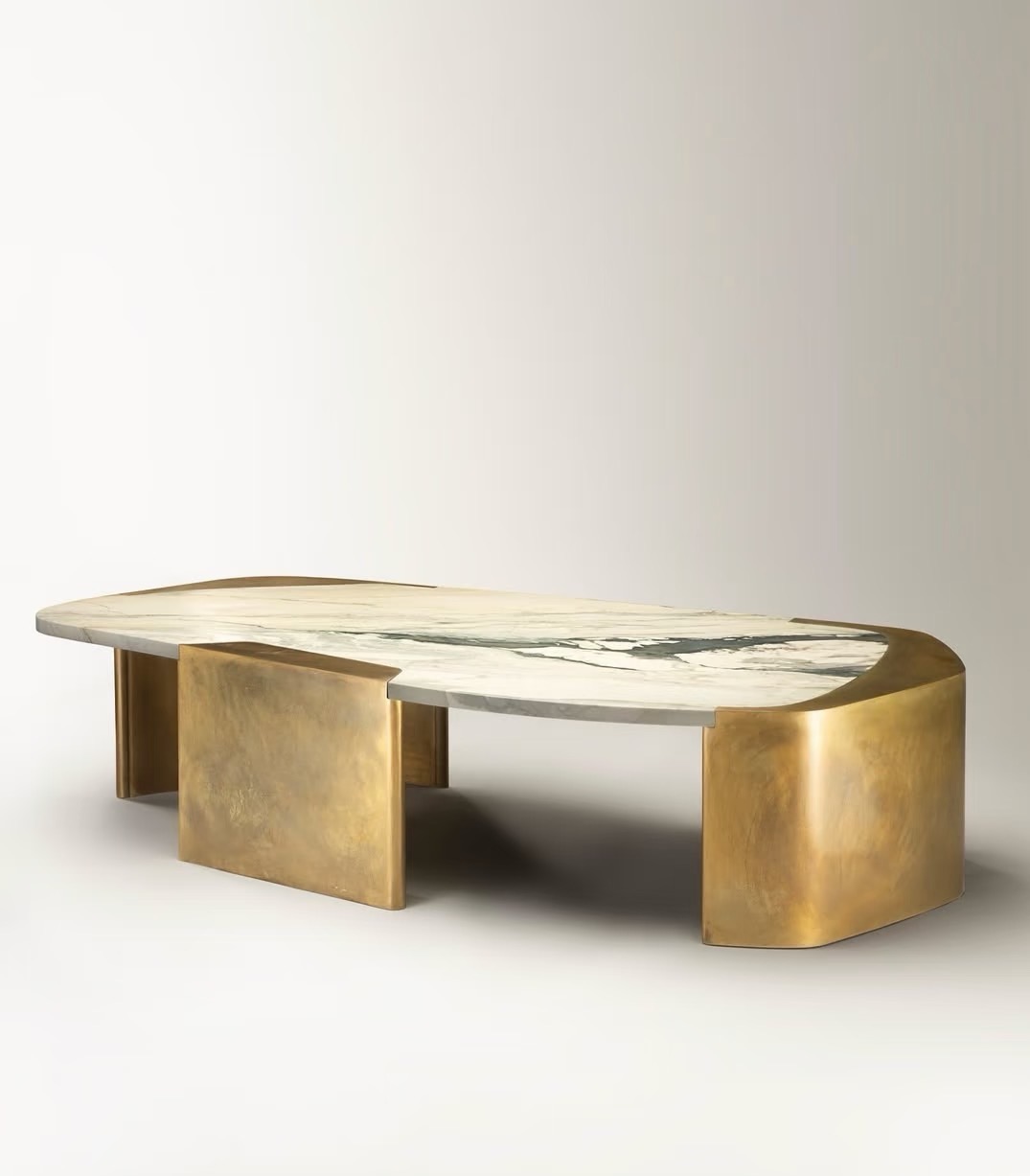 marble and metal furniture