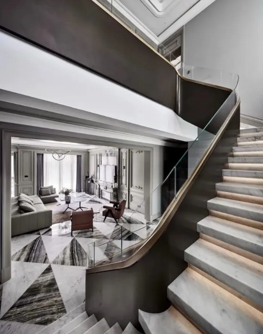 marble circular staircase​