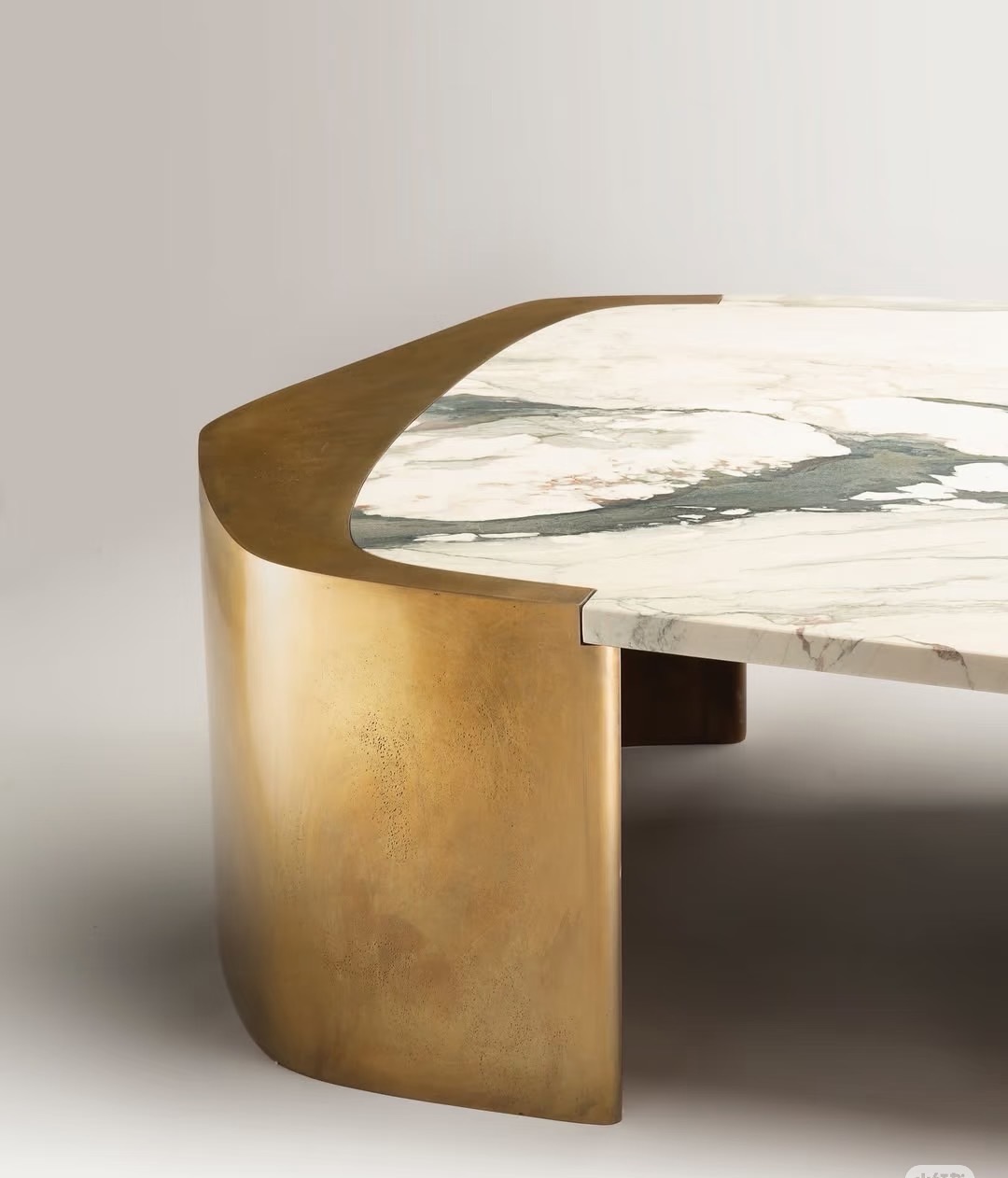 marble coffee table with metal base