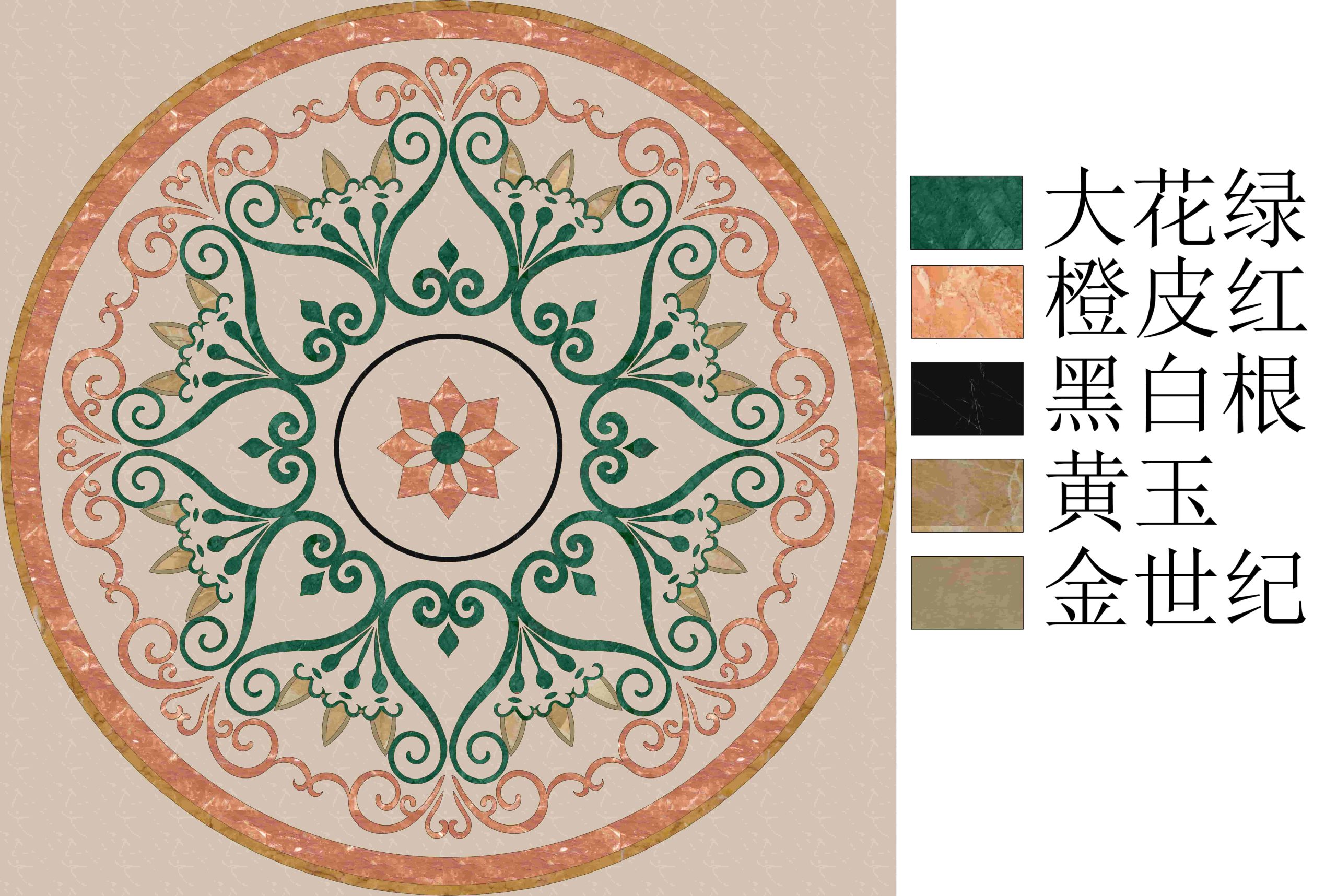 marble medallions design with factory price