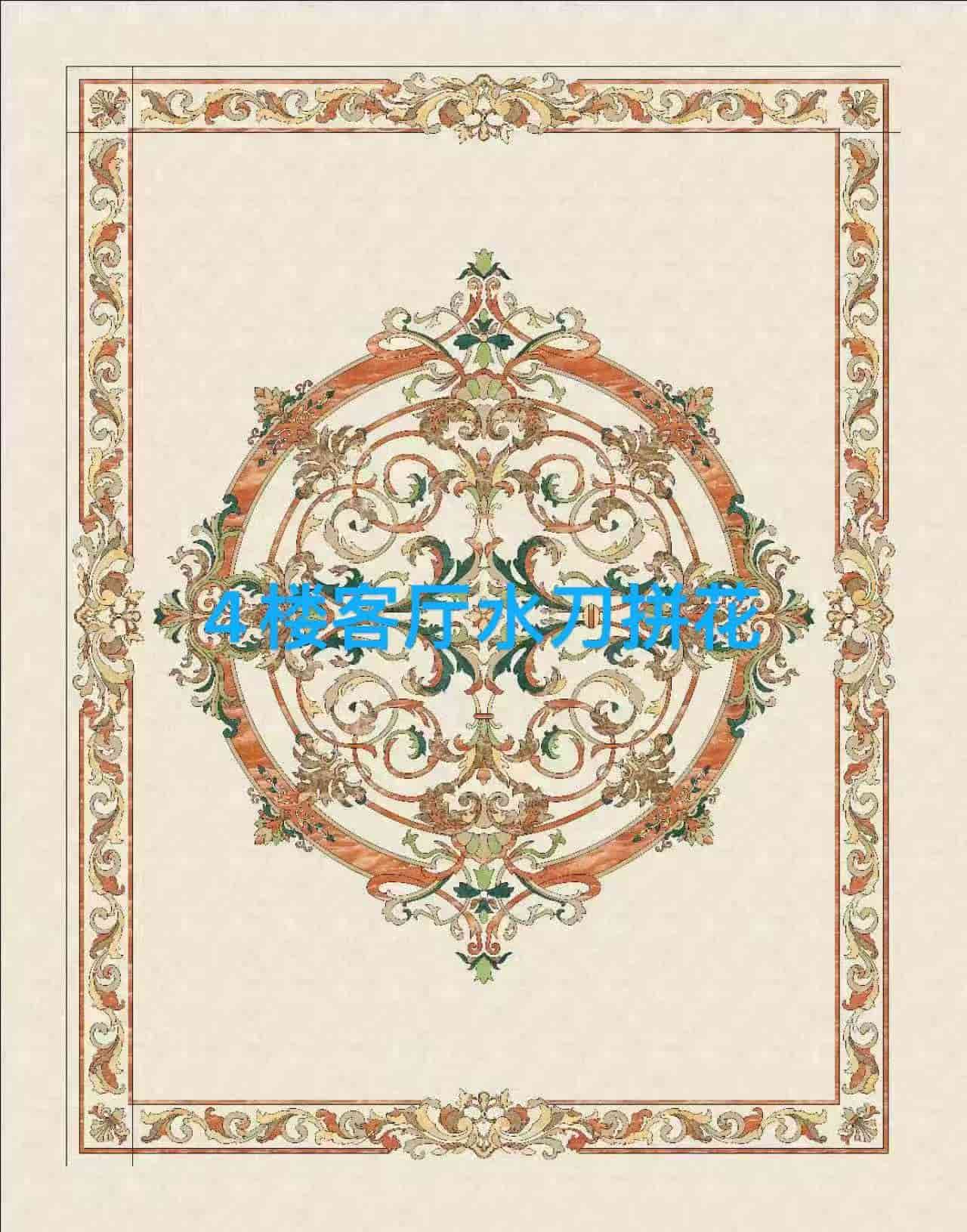 marble medallions design