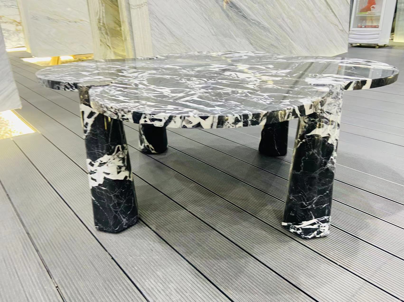modern Petit Antique Marble Coffee Table