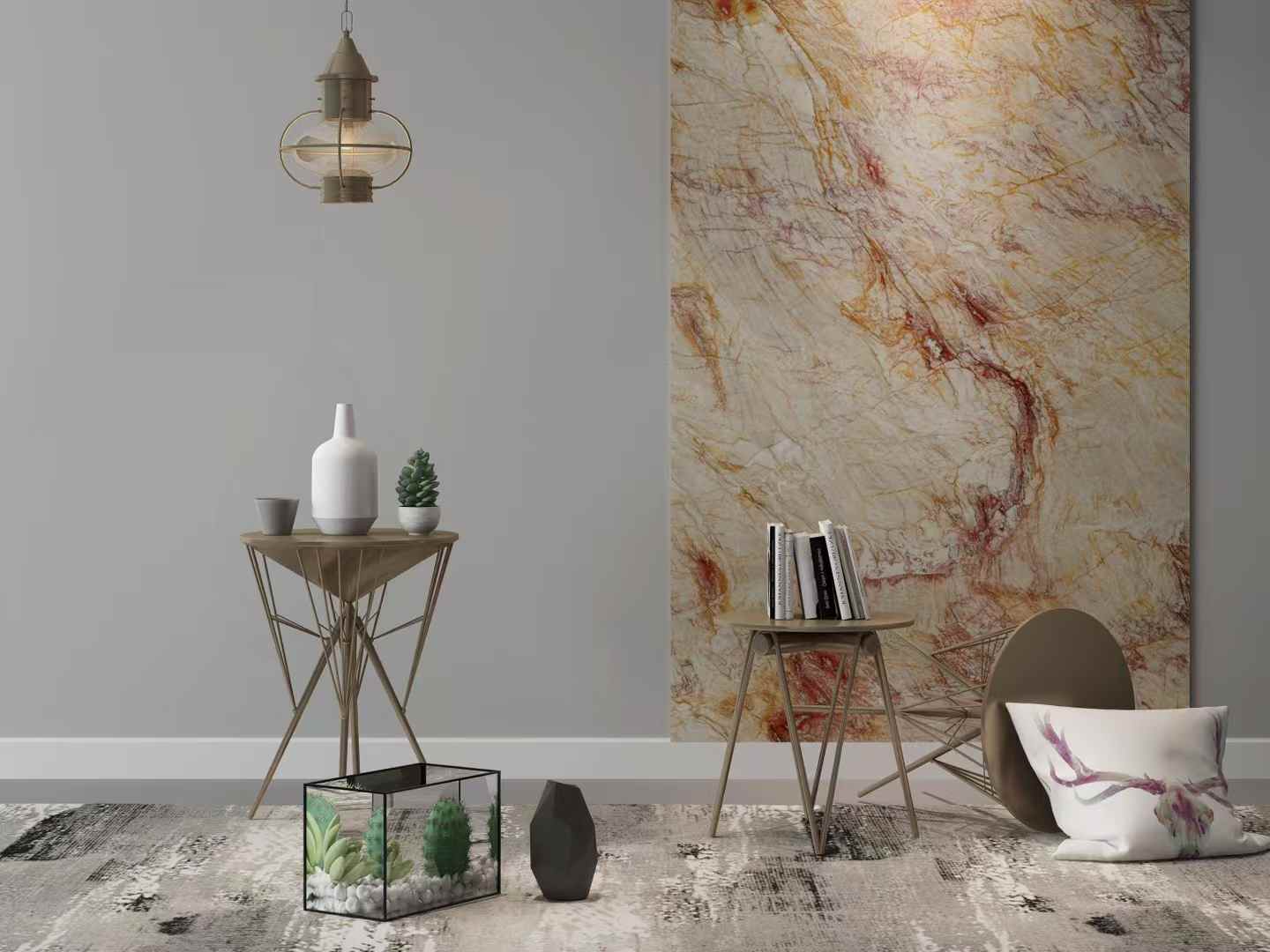 nacarado quartzite accent walls