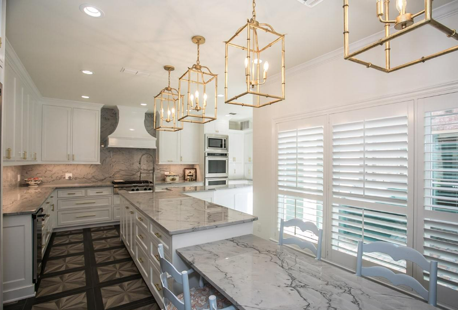 opus white quartzite kitchen