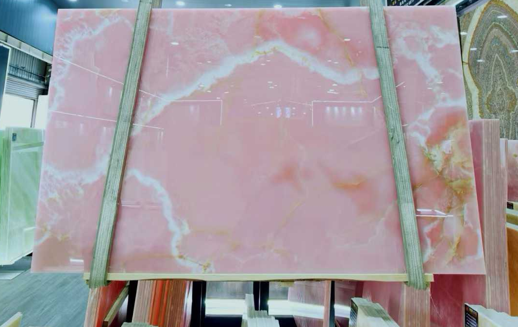 pink onyx marble granite slab​