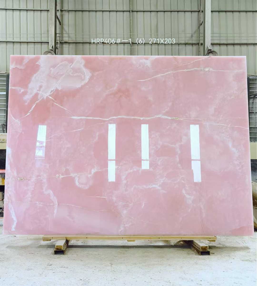 pink onyx marble slab​