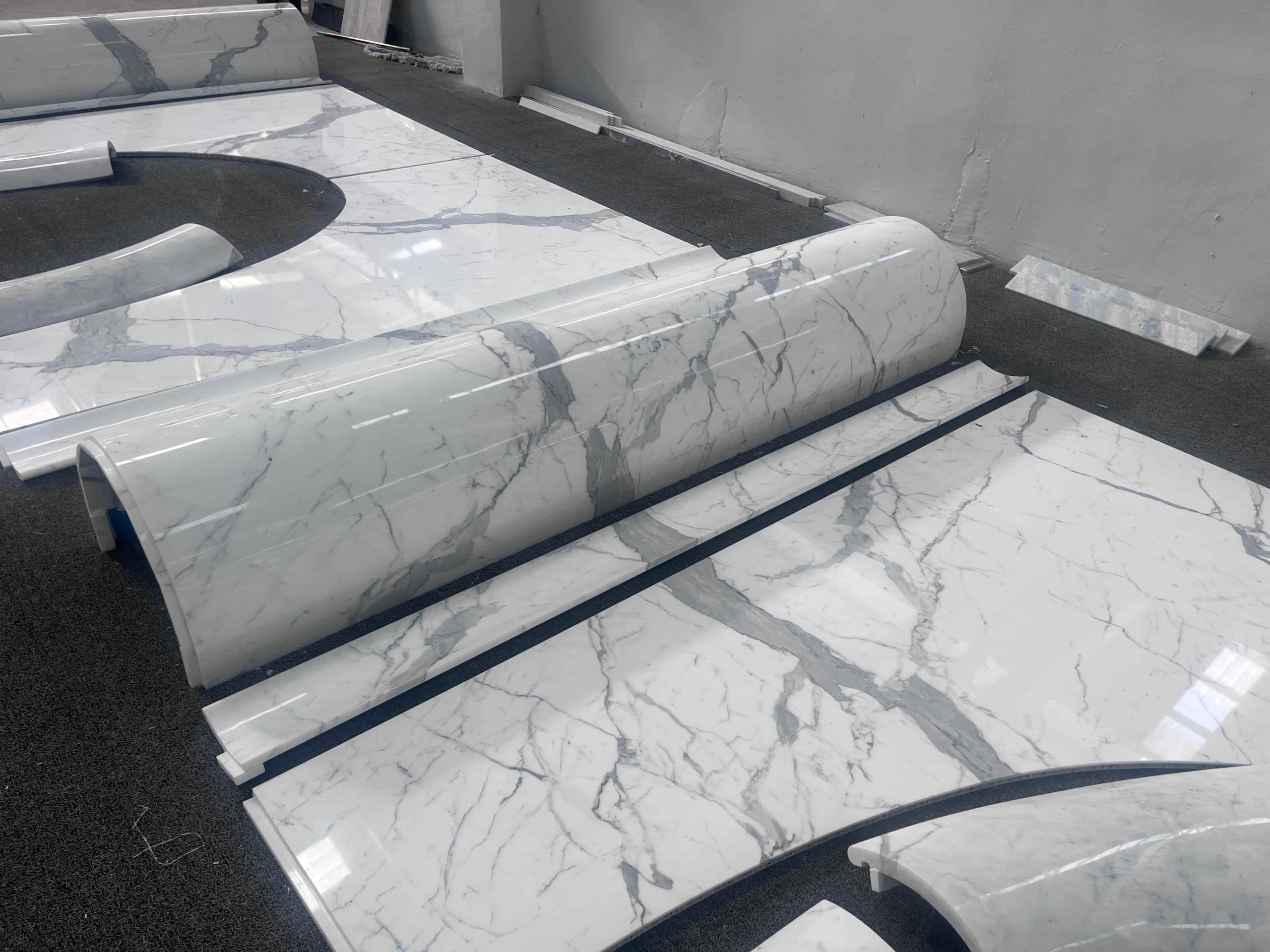 Calacatta White Marble Arched Wall Tiles Hotel