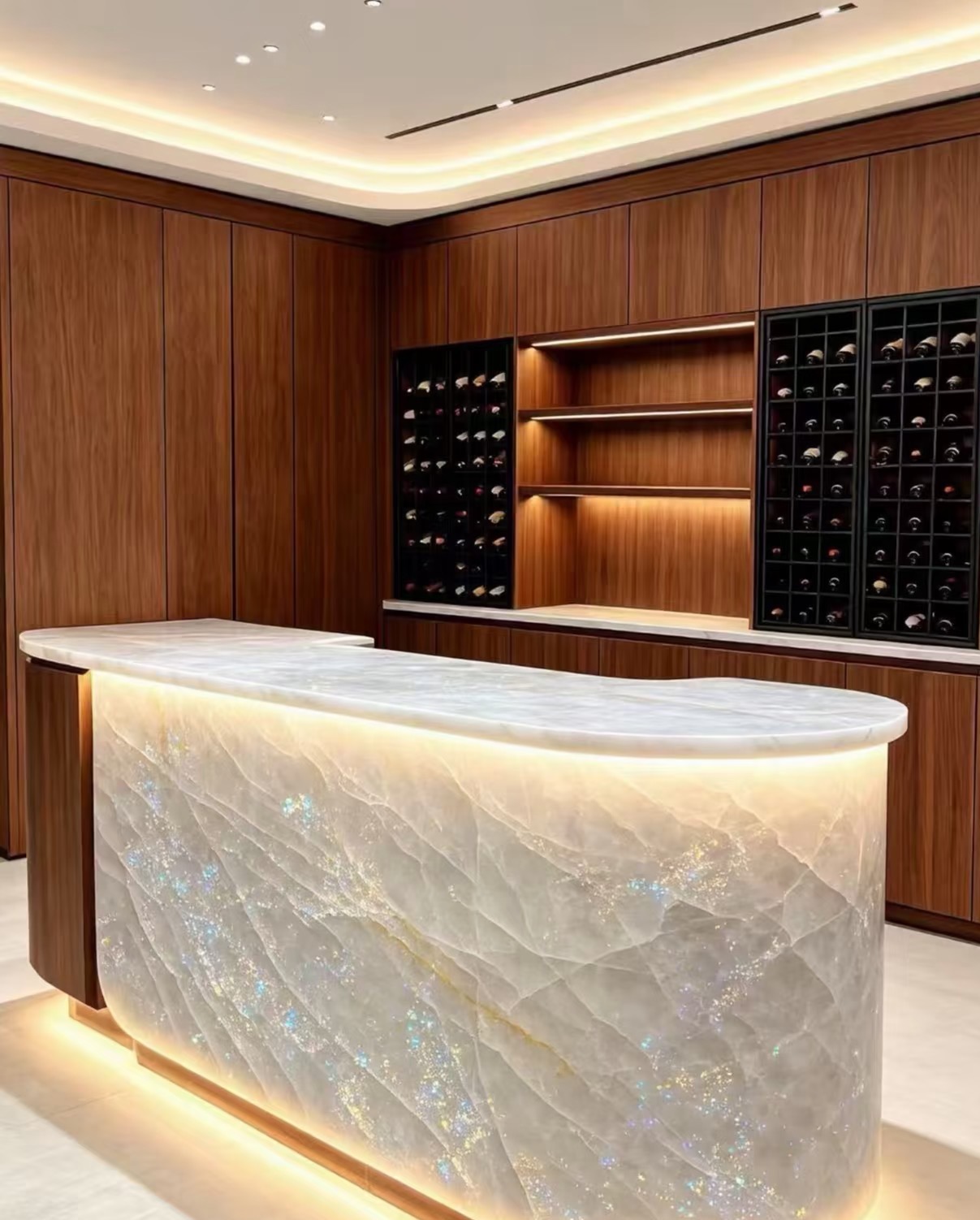 pure white onyx reception