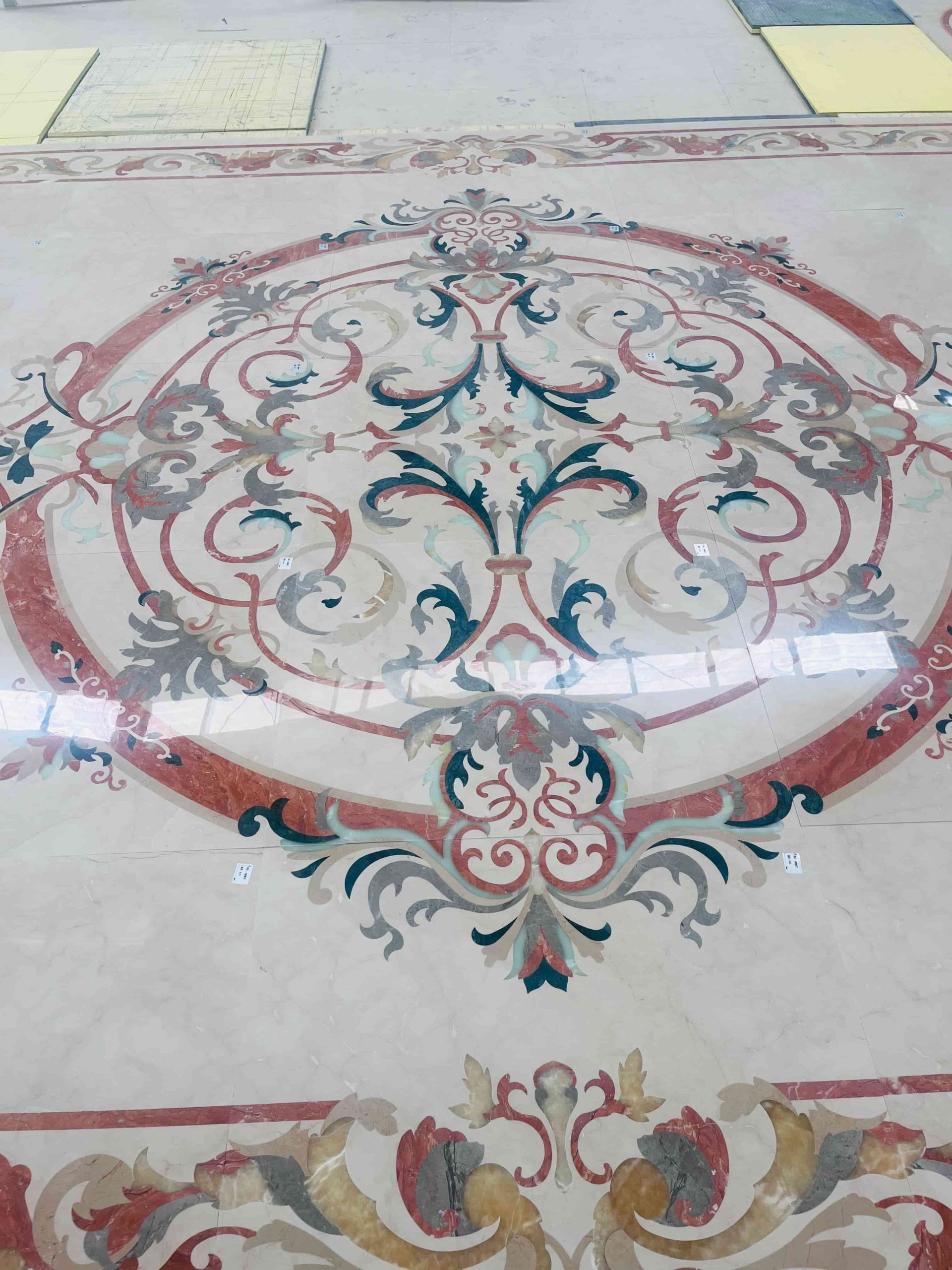Royal Marble Waterjet Inlay Flooring Medallions