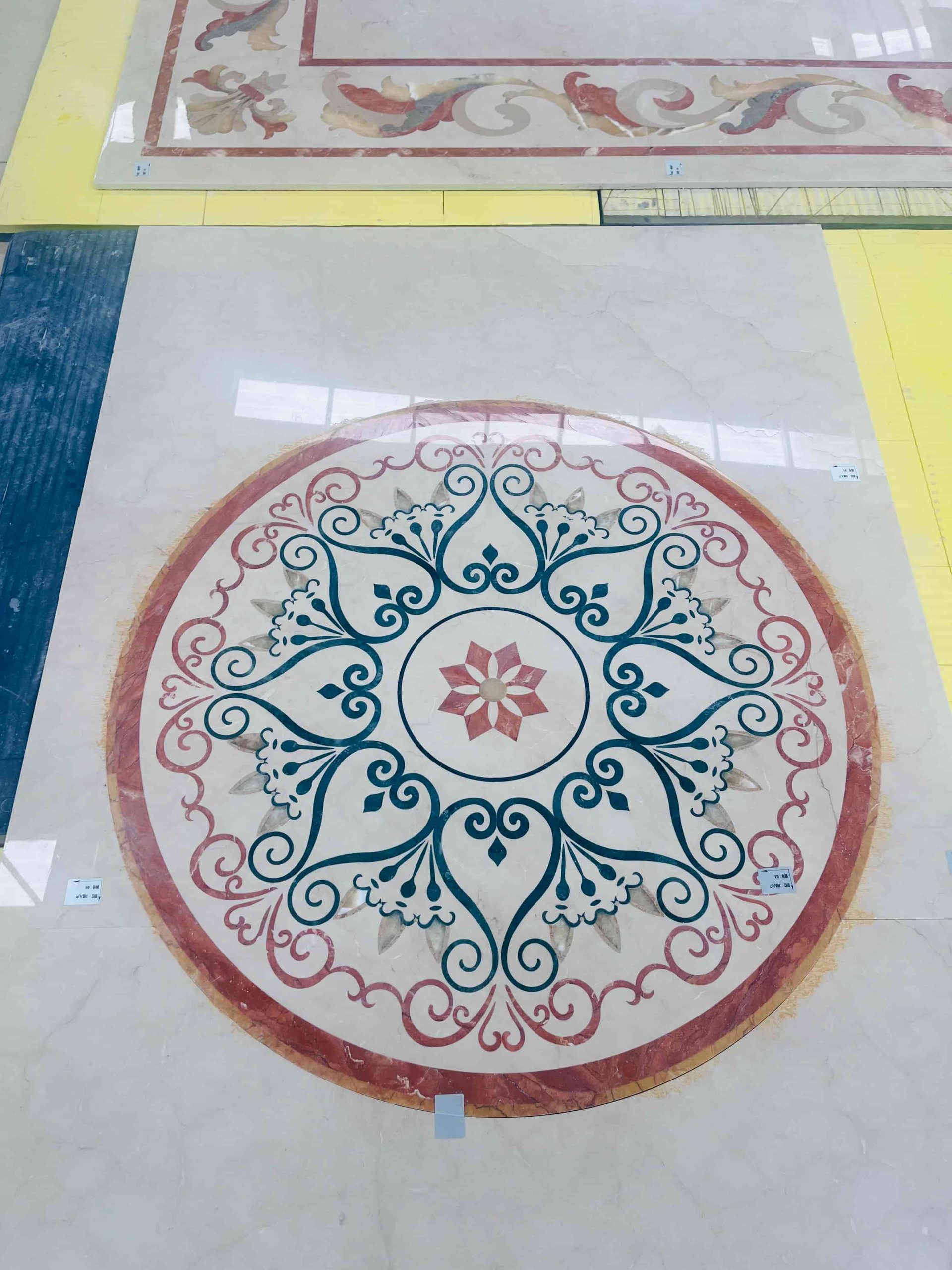 Royal Marble Waterjet Inlay Flooring Medallions