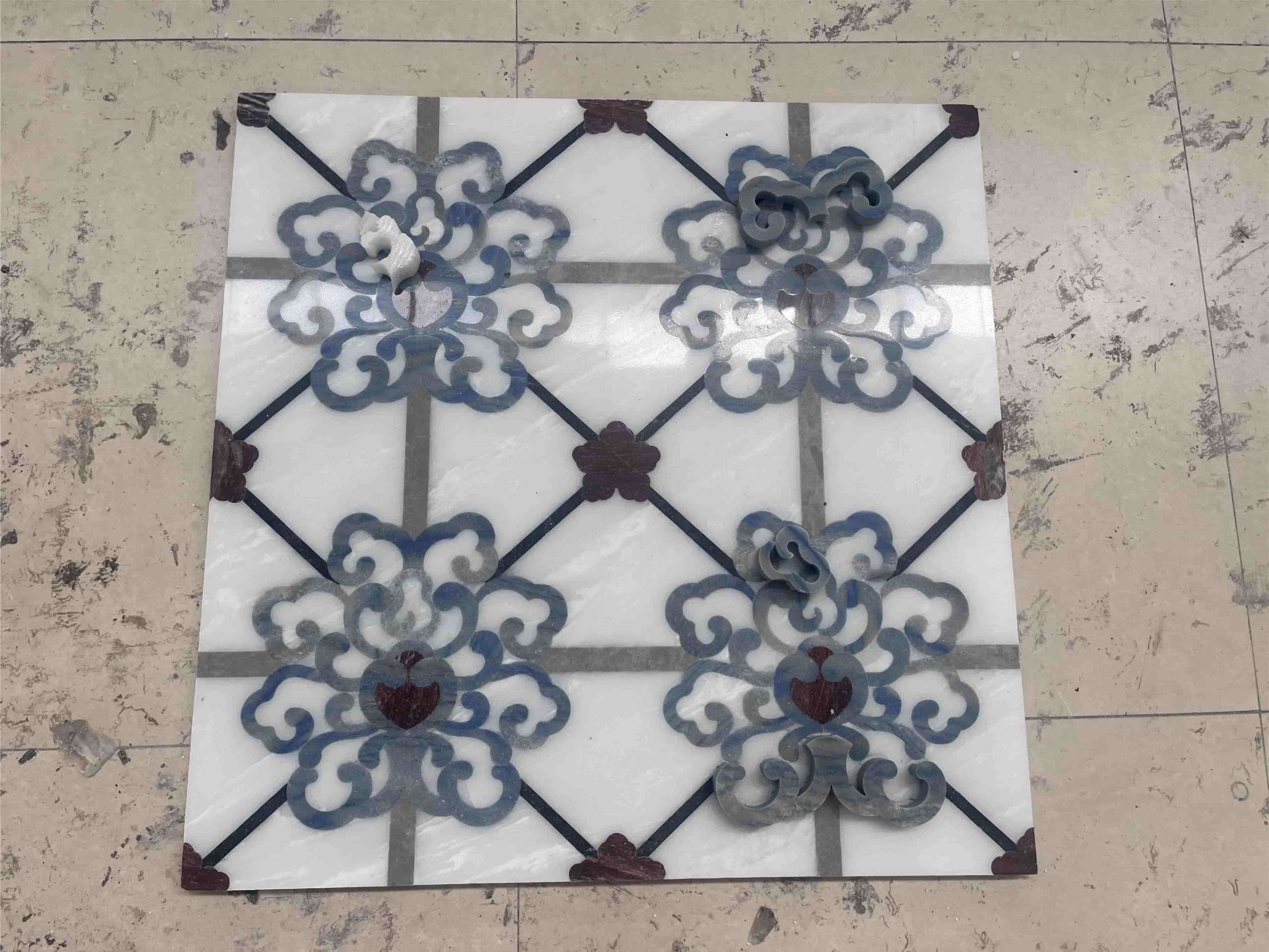 Customized Marble Inlay Flooring