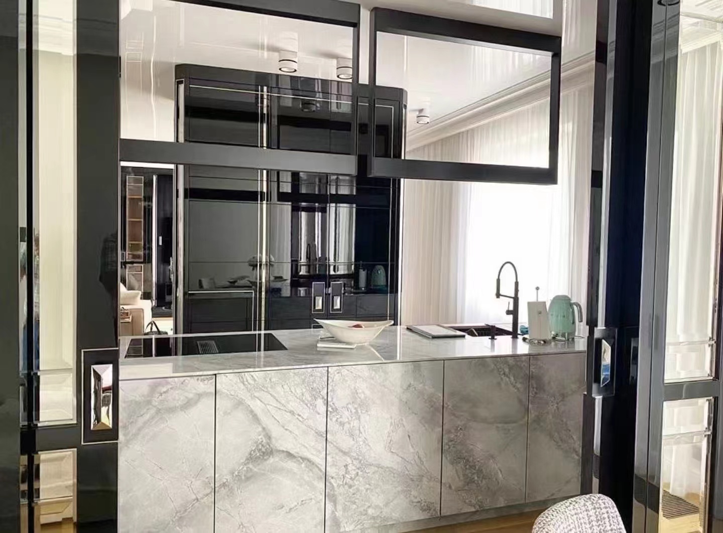 super white quartzite kitchen countertops