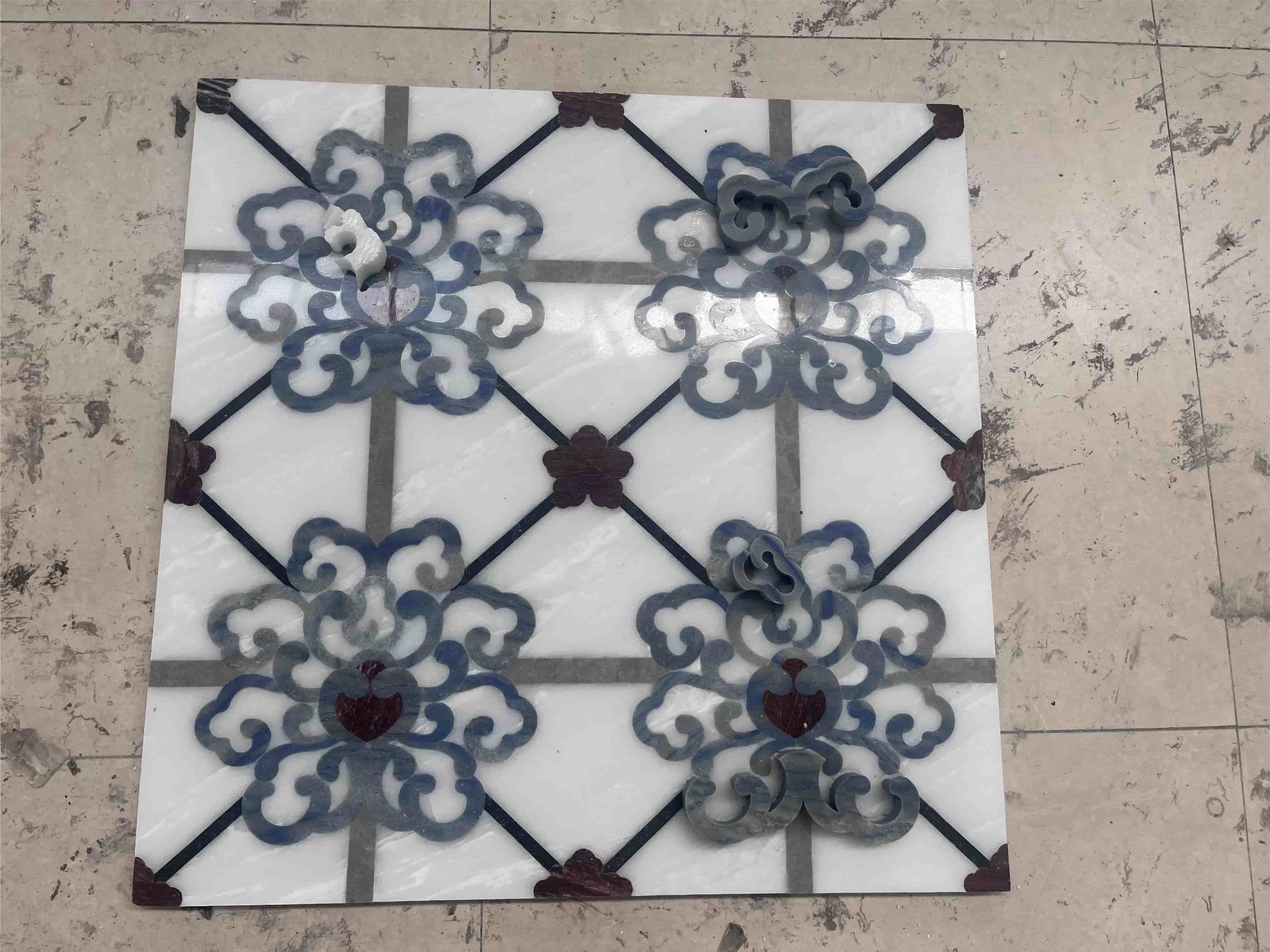 Customized Marble Inlay Flooring