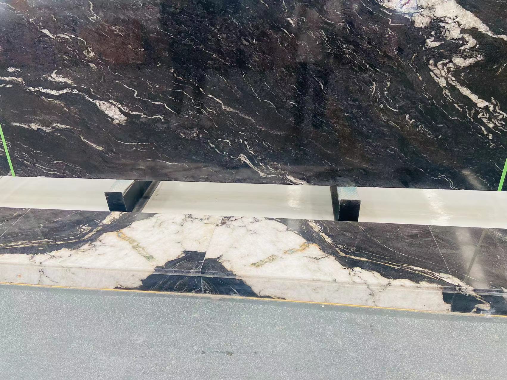 titanium gold granite big crystal