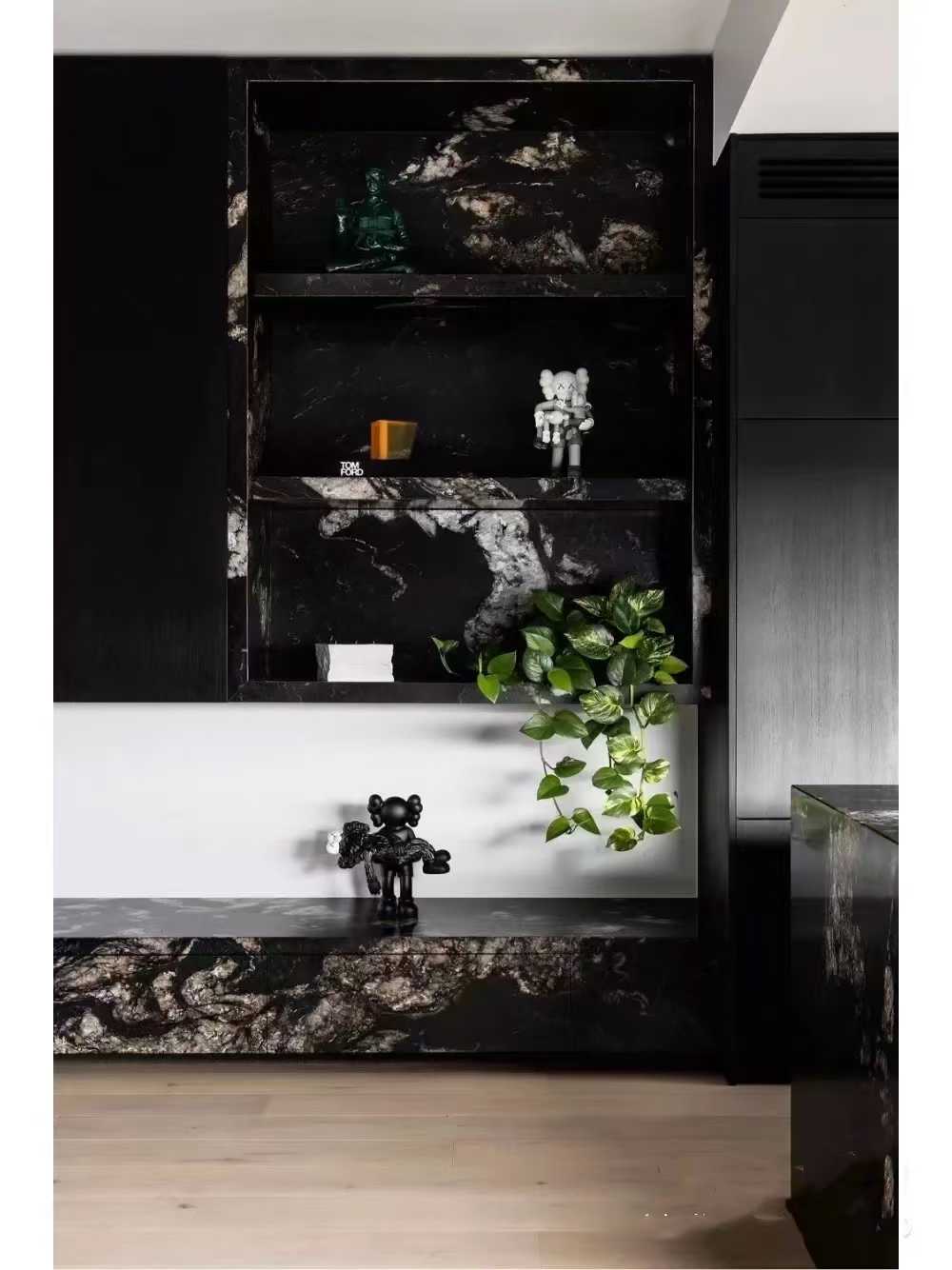 titanium granite wall shelf stone
