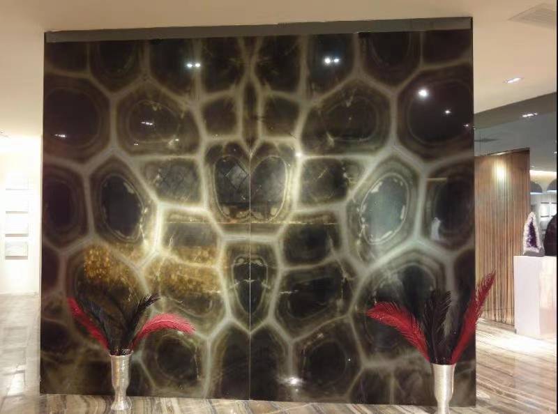 turtle green quartzite accent walls