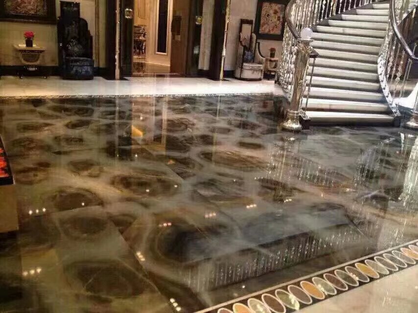 turtle green quartzite hotel flooring tiles