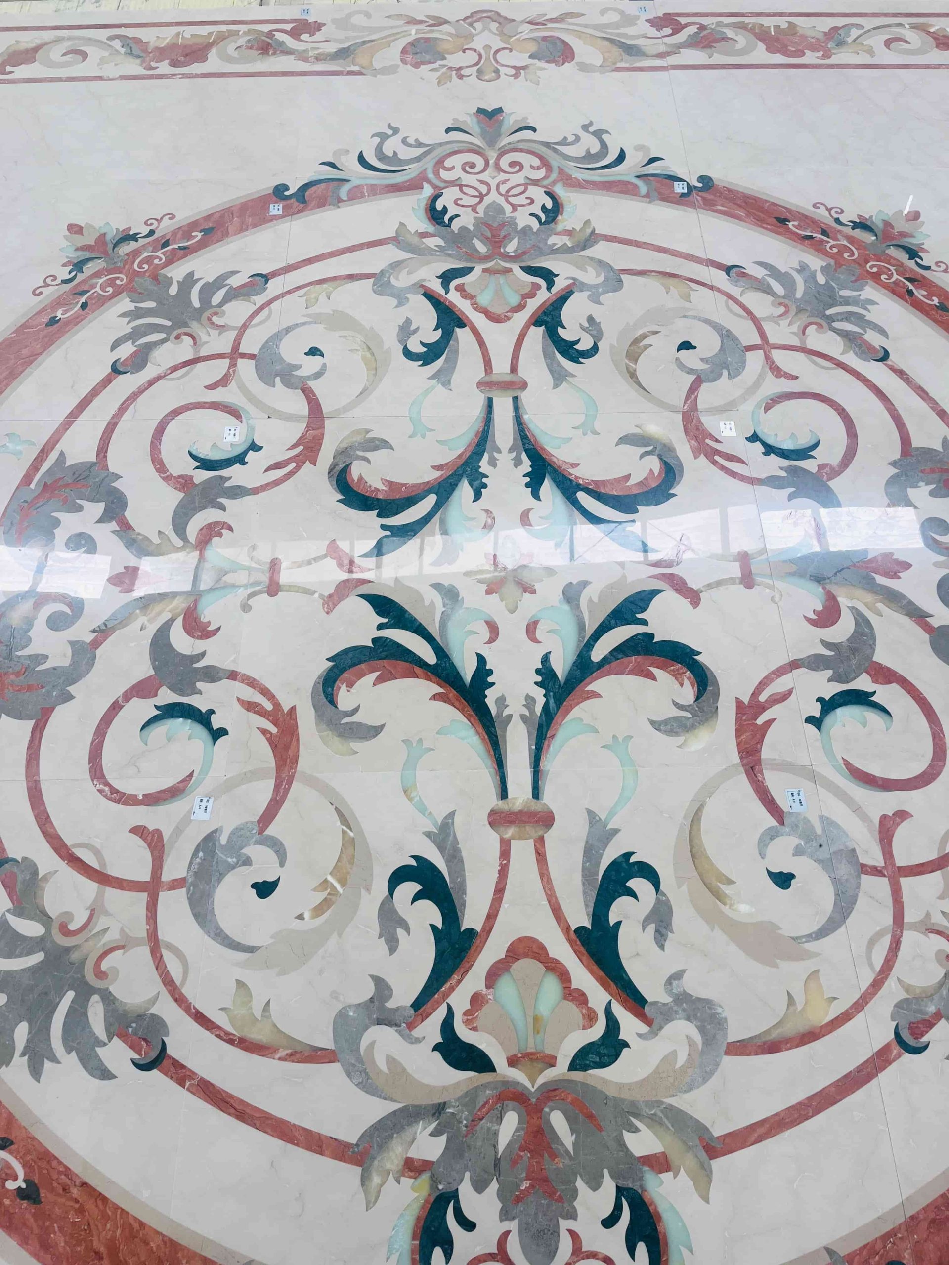 Royal Marble Waterjet Inlay Flooring Medallions
