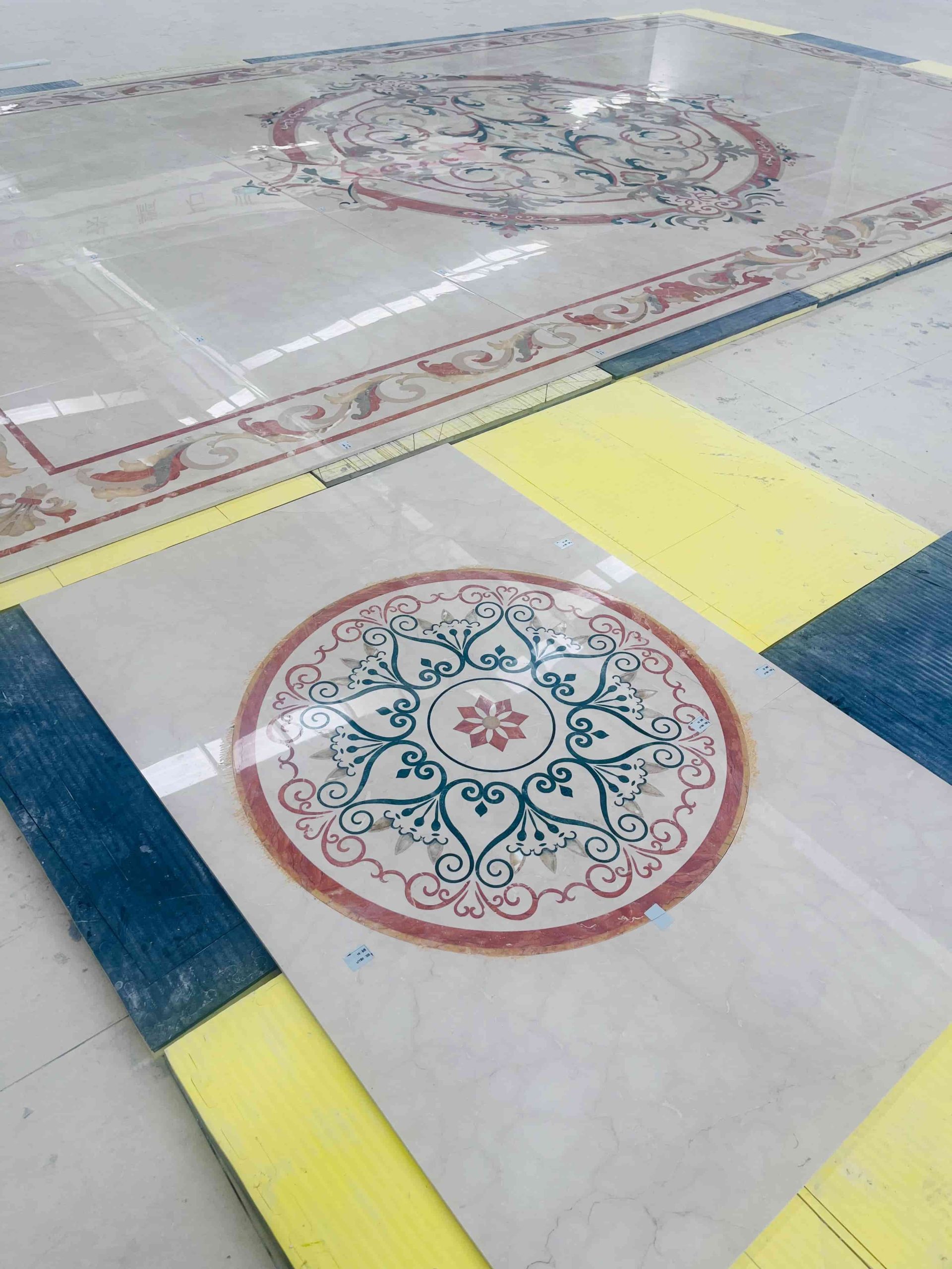 Royal Marble Waterjet Inlay Flooring Medallions