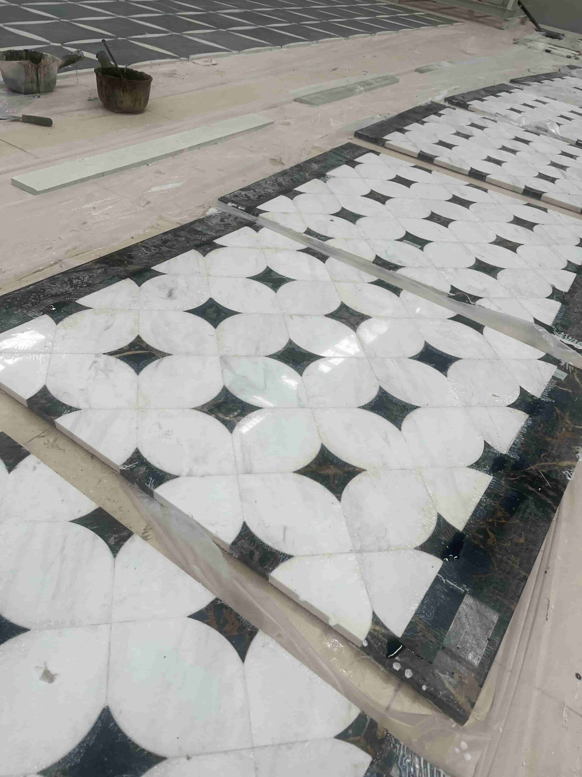 waterjet marble tiles