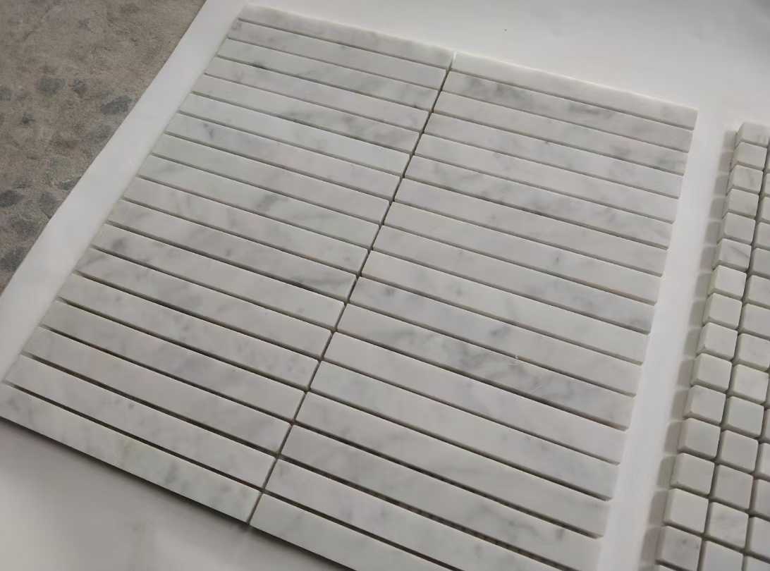 white carrara marble tile