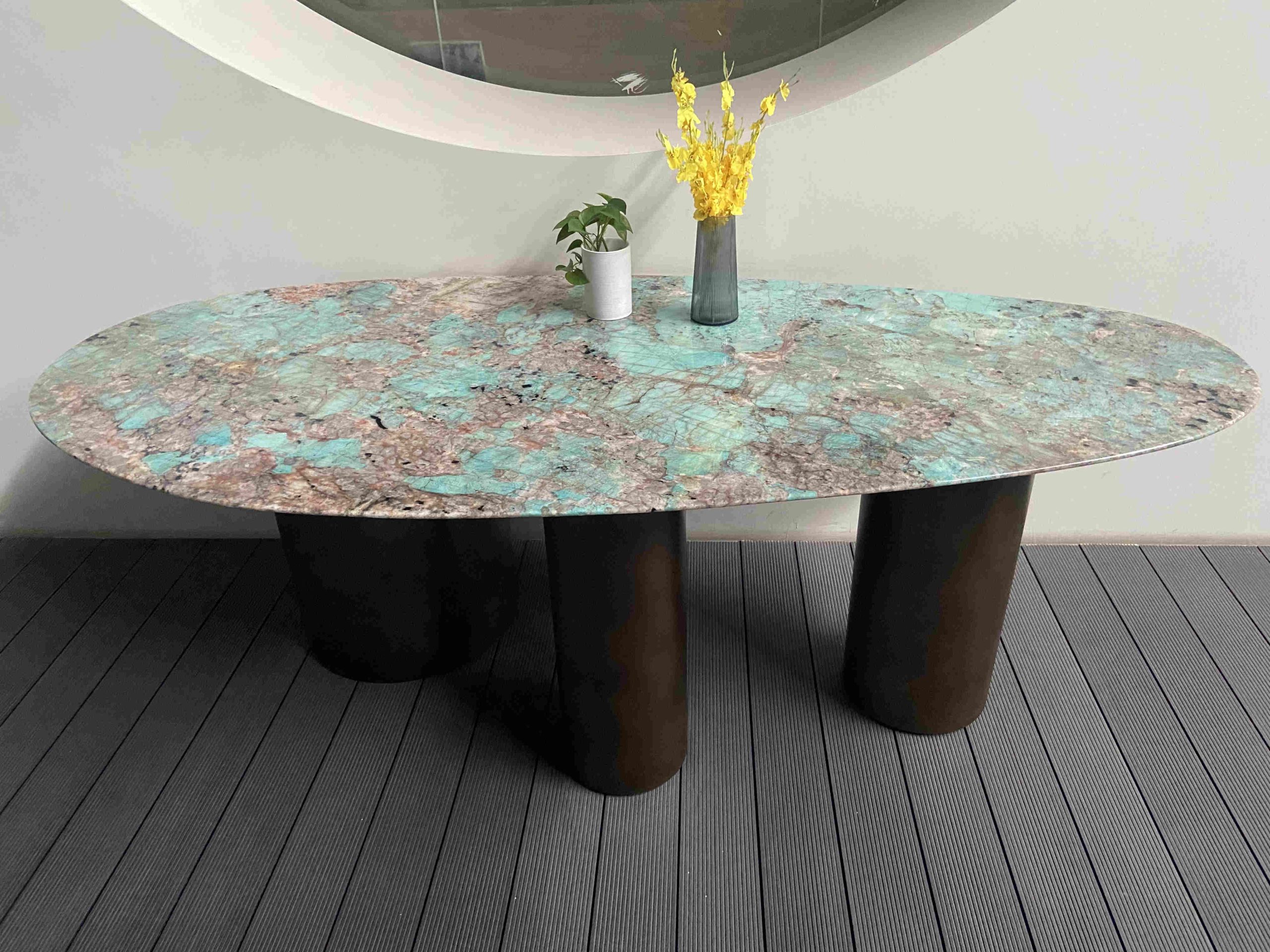 Amazonite Green Granite Daxter Dining Table