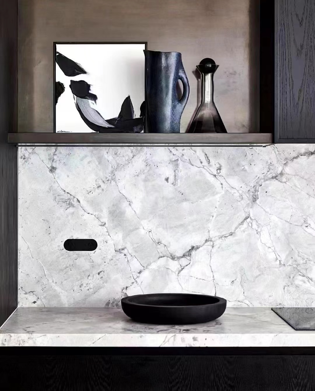Super white Quartzite Bathroom 