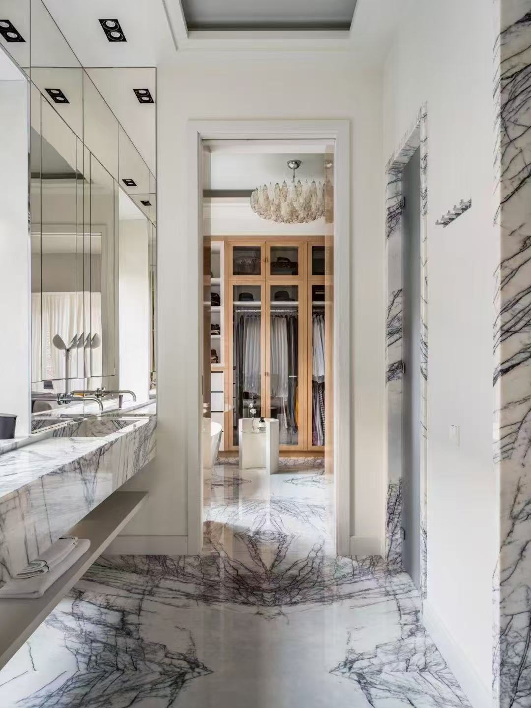Lilac Marble Bathroom