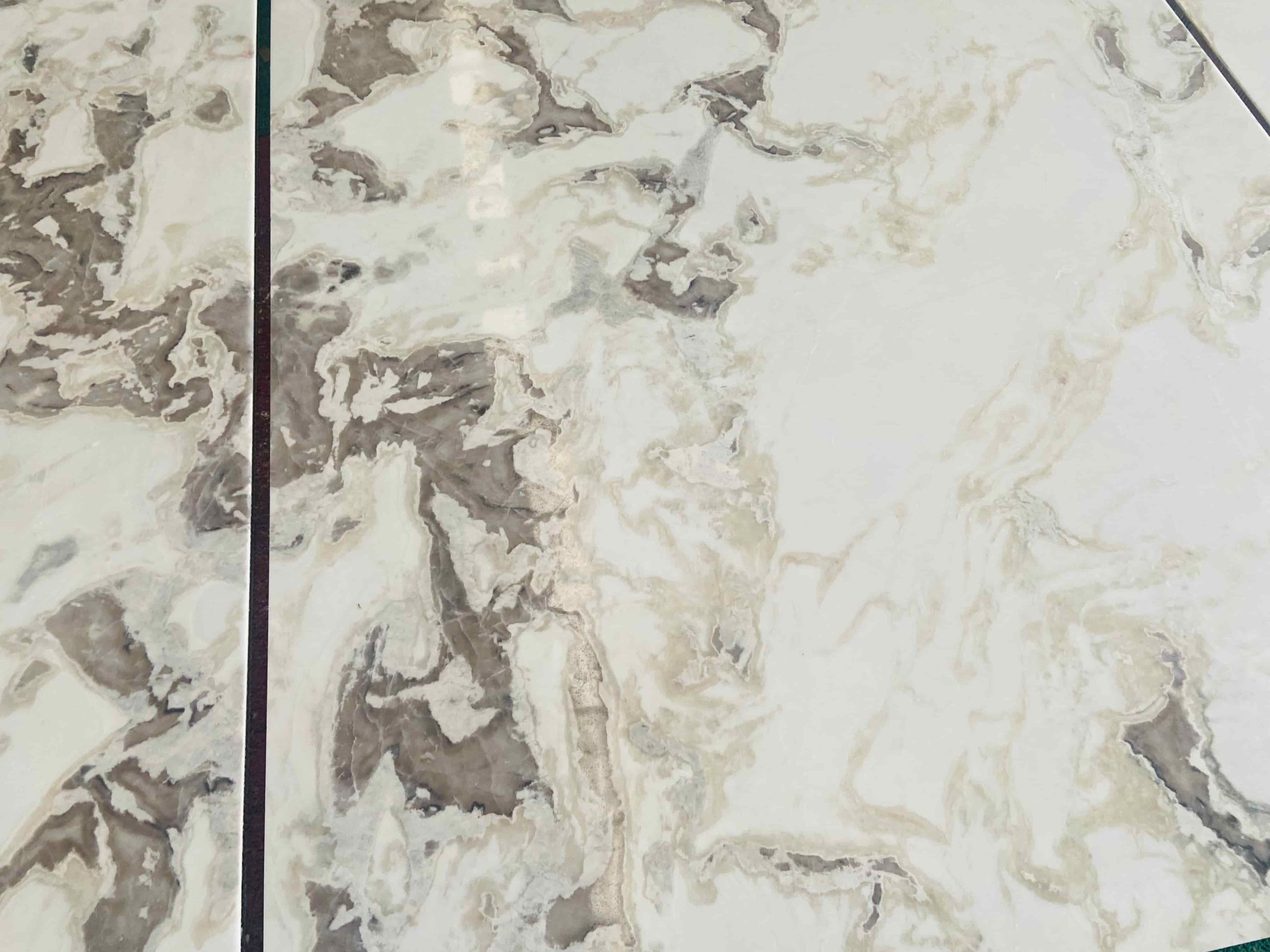 Dover White Marble Composite Aluminum Backing Tile